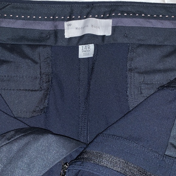 GAP Modern Bootcut Wide Leg Trousers, Dress Classic, Pockets, Stretch, Long, NWT - Picture 8 of 13